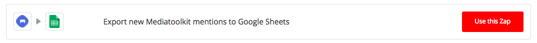 mediatoolkit zapier google sheets