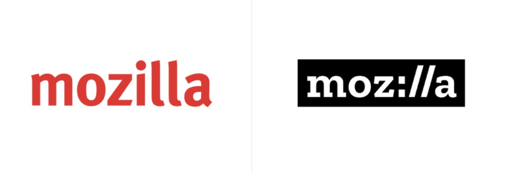 Failed Rebranding Products Example - Mozilla
