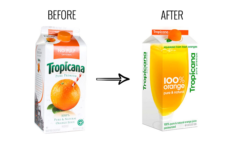 Failed Rebranding Products Example - Tropicana