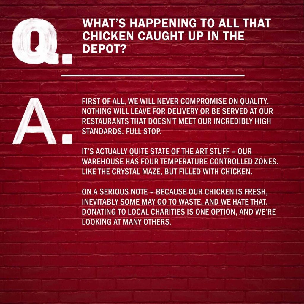example of KFC'S Q&A 