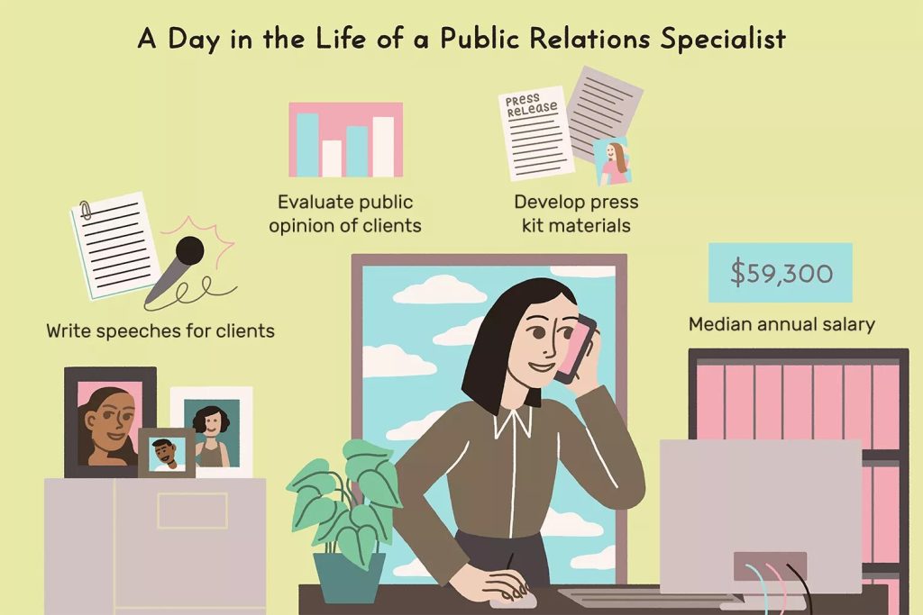 A day in the life of a public relations specialist