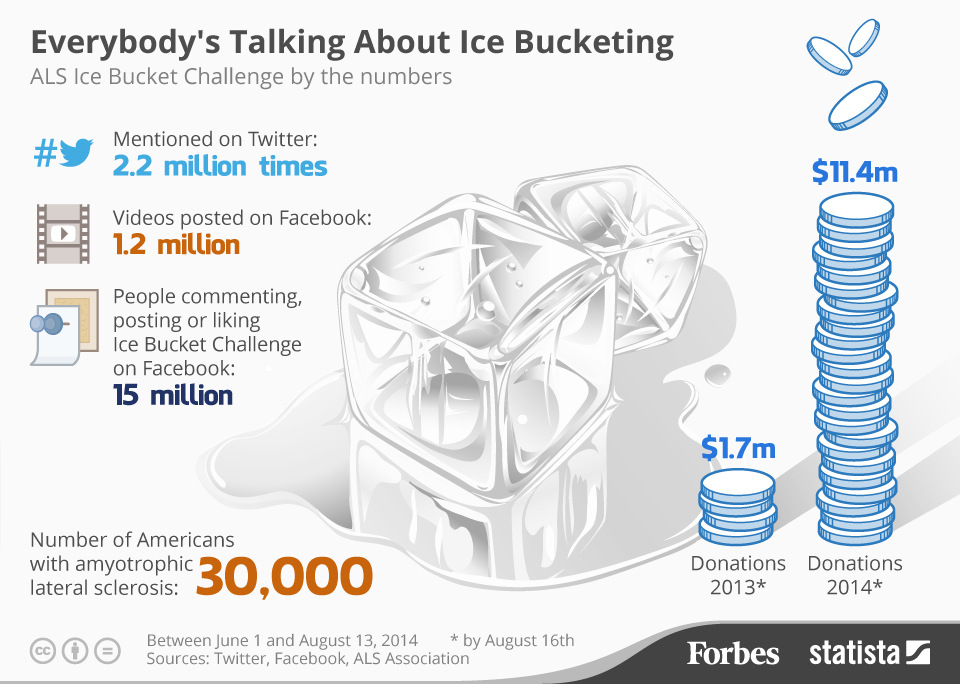 Ice bucket challenge statistics