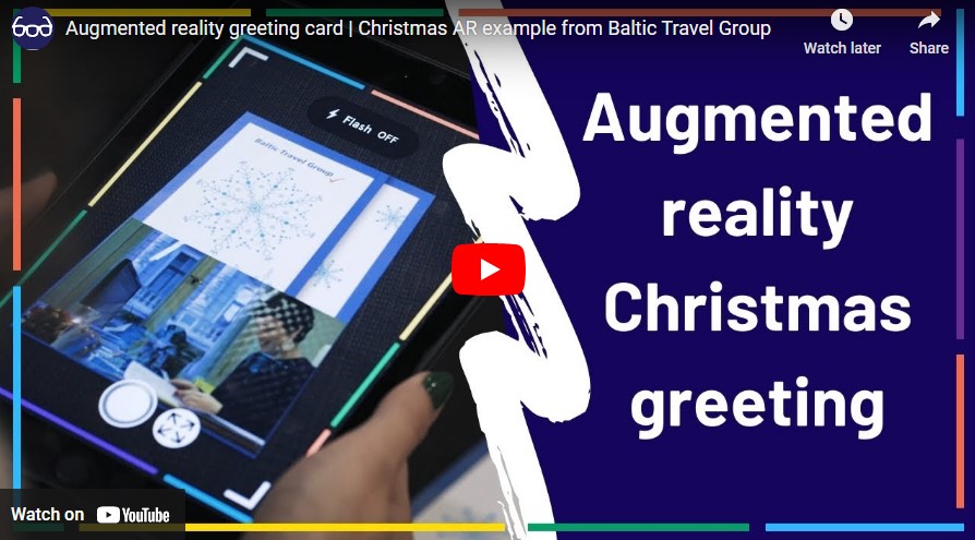augmented reality christmas greeting