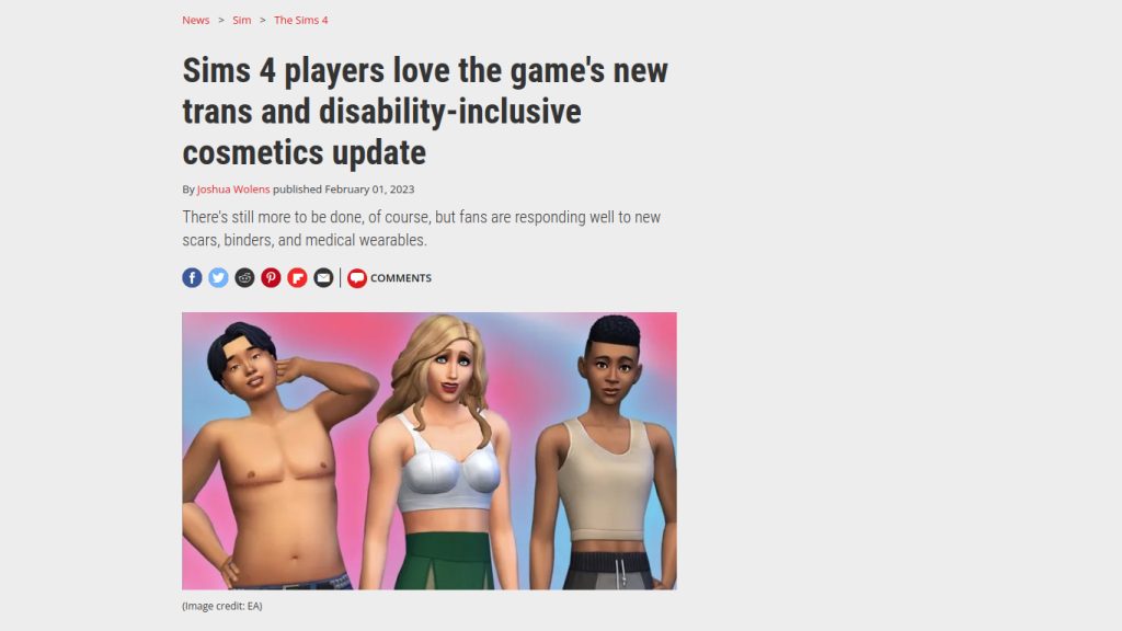 Sims 4  inclusive players