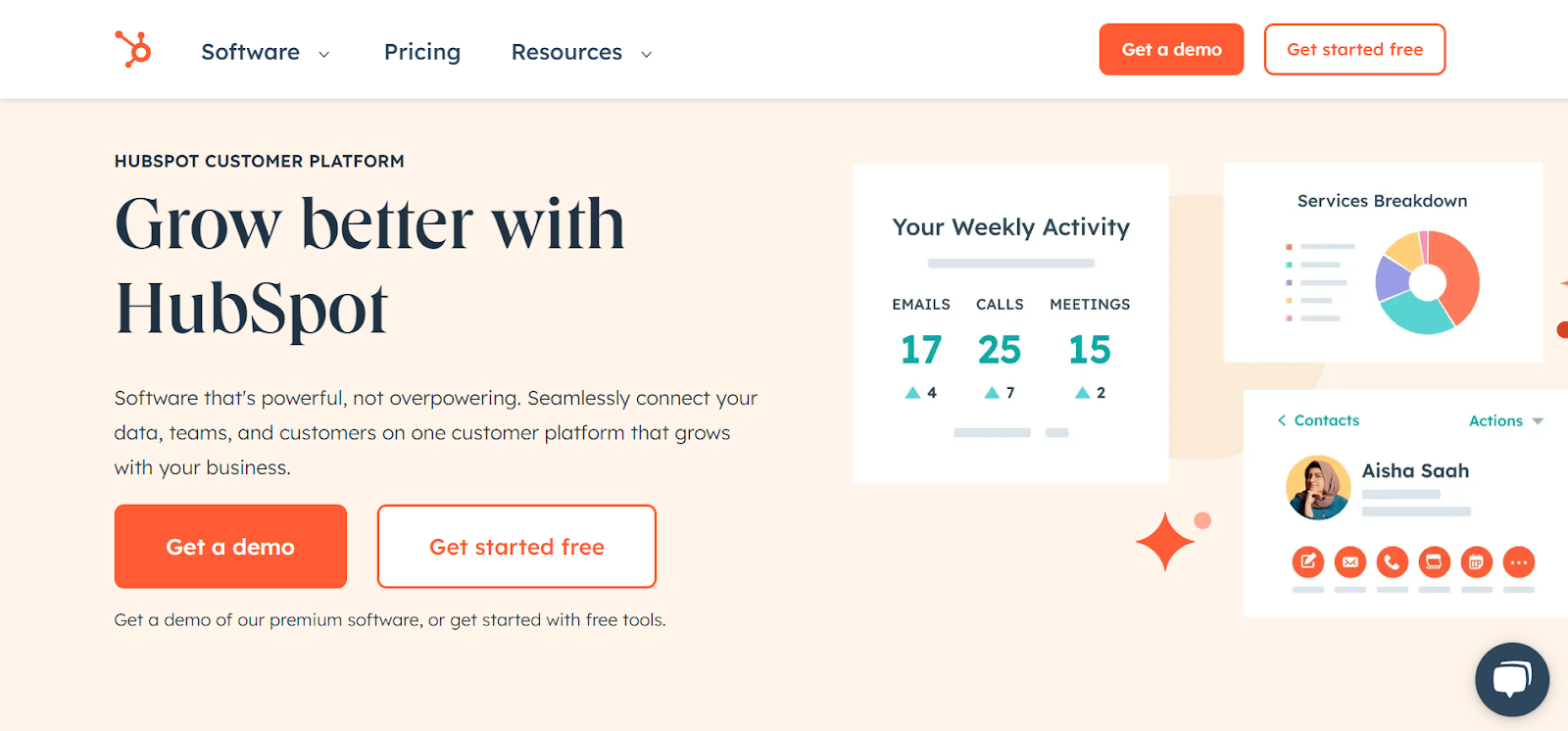 HubSpot offers a range of tools for growth-centric marketing efforts