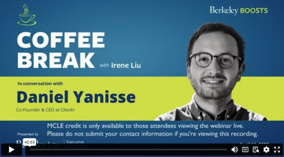 Checkr managing CEO reputatio with hosting coffee breaks at Berkeley