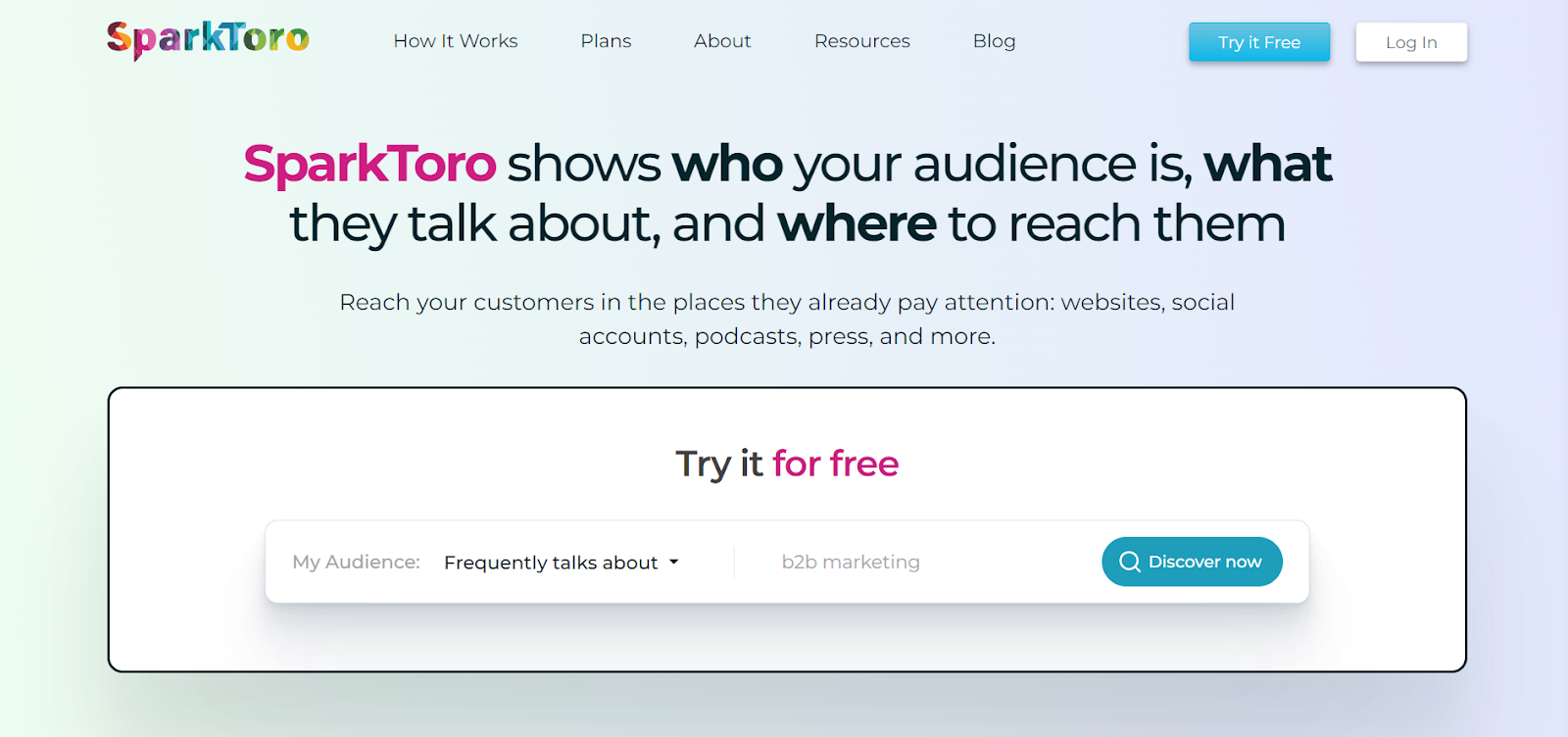 SparkToro is an audience research platform and trend tracker cofounded by Rand Fishkin, former CEO of Moz.