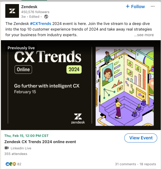 CX Trends LinkedIn posts